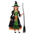 thumbnail image 3 of Vestido de Brujita verde Spooktacular Creations para Halloween con sombrero para Niñas M, 3 of 3