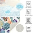 thumbnail image 5 of GZHJMY Watercolor Cactus Pattern with Flowers Prickly Bath Mat for Bathroom Rugs Rectangle Carpet for Shower, Fluffy Absorbent & Machine Washable, 16x24 Inch Carpet Runner, 5 of 5