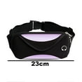 thumbnail image 2 of Riñonera para correr, resistente al agua, soporte para teléfono para correr, para mujeres, hombres, jogging, senderismo, fitness, morado, 2 of 5