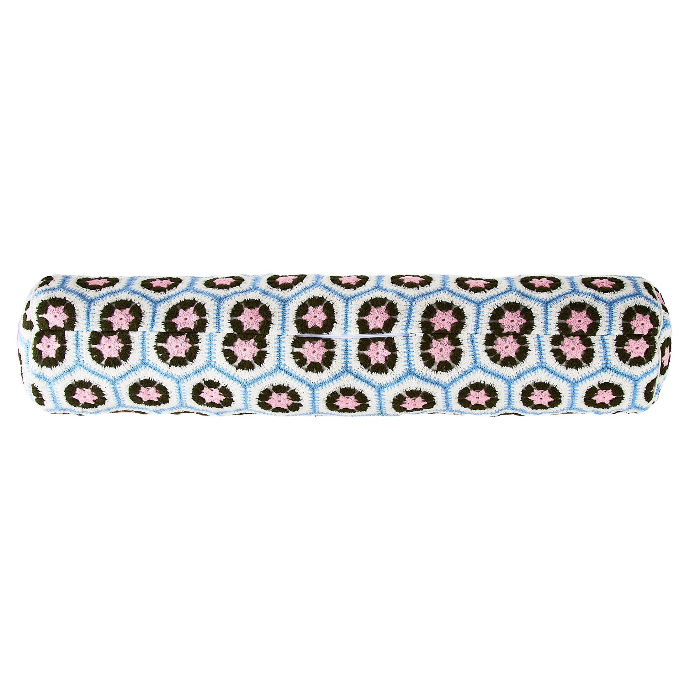 Mainstays 8" x 36" Multicolor Crochet Bolster Decorative Pillow