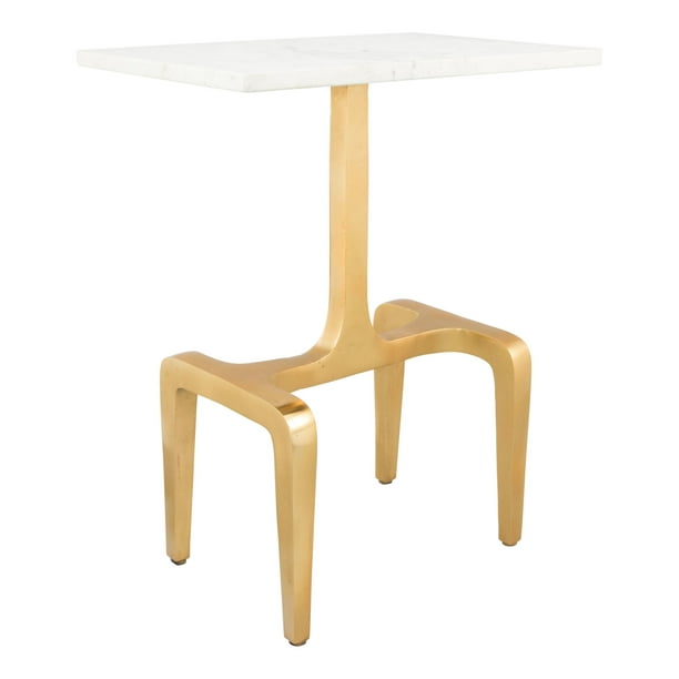Zuo Modern 101512 Clement 12 Wide Marble Top Aluminum Side Table Com Zuo Modern 101512 Clement 12 Wide, Zuo Modern Outdoor Furniture