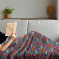 thumbnail image 3 of Flowers Soft Flannel Fleece Throw Blanket, Cartoon Design Spring Floral Pattern with Cheerful Blooming Petals, Cozy Plush for Indoor and Outdoor Use, 50" x 60", Teal and Multicolor, by Ambesonne, 3 of 5