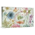 thumbnail image 1 of Global Gallery's 'Rainbow Seeds Flowers I Gray' By Lisa Audit Stretched Canvas Wall Art, 1 of 4