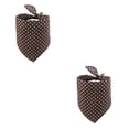 thumbnail image 4 of Greeniant Bufanda de baba para mascotas Plegable Térmica punteada Adorable Toalla triangular colorida ajustable para café de cuello de 25-45 cm Café 2piezas, 4 of 6