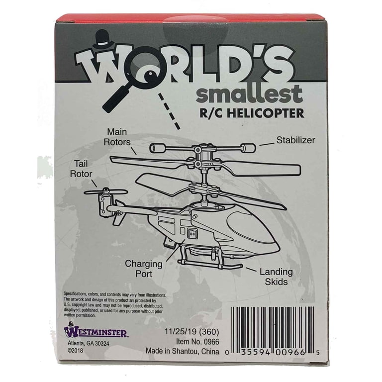 Worlds Smallest R/C helicopter (by Westminster) - Walmart.com