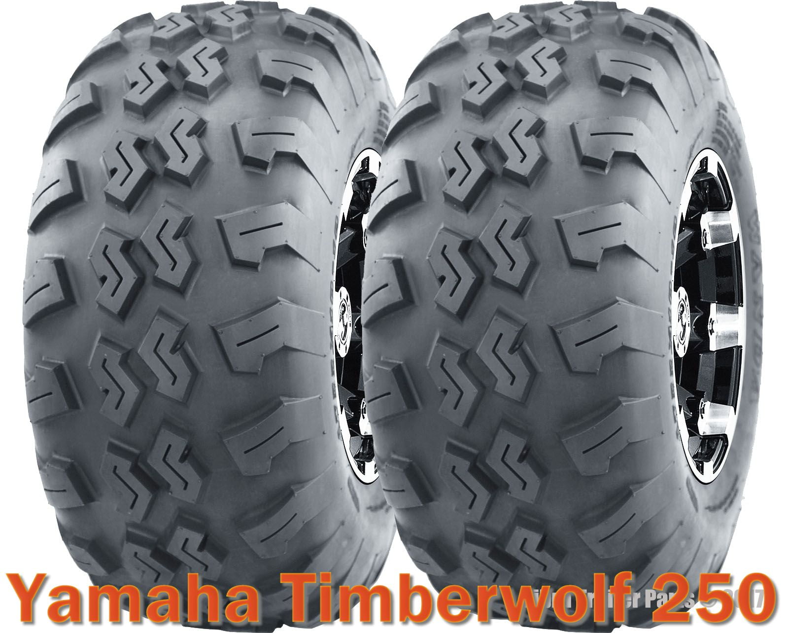 (2) 22x710 22x7x10 ATV front tires set Yamaha Timberwolf 250