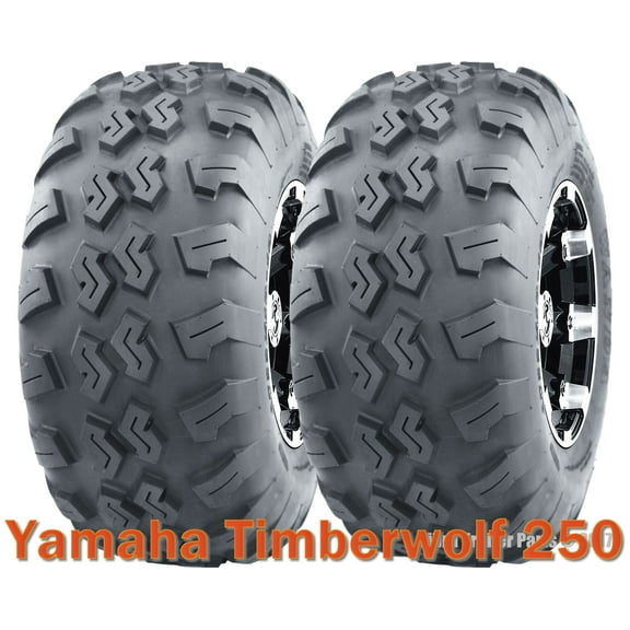 (2) 22x7-10 22x7x10 ATV front tires set Yamaha Timberwolf 250