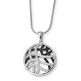 thumbnail image 2 of Sterling Silver & CZ Brilliant Embers Necklace 18 Inch, 2 of 3
