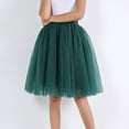 thumbnail image 2 of ZRBYWB Skirt For Women Carnival New Women Tulle Skirts Knee Length Long Adult Tutu Layered Short Prom Party Midi Skirt Holiday, 2 of 5