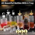 thumbnail image 3 of Bitters Bottle Set of 6 - Glass Vintage Bottles with Tray Decorative Bottles with Dash Top and Bottle Stopper Dasher Bottles for Making Cocktail Great For Bartender Home Bar, 3 of 4