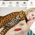 thumbnail image 3 of ARISTURING  Leaf Tiger Blanket for Kids Adult, Soft Fuzzy Cozy Flannel Animal Tiger Throw Blankets for Bed Couch Sofa Room Decor, 3 of 6
