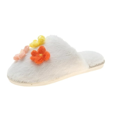 

Qufokar Node Flip Flops Women Animal Print Slippers for Women Women Slippers Autumn And Winter Flowers Fashion Cute Comfortable Warm Flat Indoor And Outdoor
