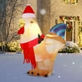 thumbnail image 5 of GOOSH Christmas Inflatables 5.4 FT Blow up Christmas Chicken with Built-in LEDs, Inflatable Chicken Christmas Chicken Blow up Wearing Hat, Outdoor Christmas Decorations for Xmas Holiday Party, 5 of 7