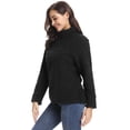 thumbnail image 6 of Purcoar Women's Coat Casual Lapel Fleece Zipper Coats Warm Winter Oversized Outwear Jackets, 6 of 7