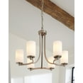 thumbnail image 2 of Sea Gull Lighting 3139106EN3-962 Hettinger - 100W Six Light Chandelier Brushed Nickel LED Brushed Nickel Finish with Etched/White Glass, 2 of 3