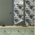 thumbnail image 5 of Ambesonne Floral Peel & Stick Wallpaper for Home, Classic Flowers Creamy Tones, 13"x36", Eggshell Dark Sky Blue, 5 of 5