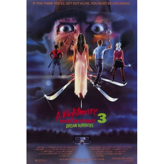 A Nightmare on Elm Street 3: Dream Warriors Movie Poster Print (27 x 40)