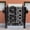 Black + Metal, variant on 4ft x 2ft 3-Sided Galvanized Steel Privacy Screen with Detachable Planter Boxes, Freestanding Metal Air Conditioner Fence, Multi-Use Outdoor Enclosure for AC Units, Trash Cans & Pool Equipment for Ba