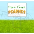 thumbnail image 1 of Farm Fresh Peaches (18" x 24") Yard Sign, Includes Metal Step Stake, 1 of 6