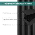 thumbnail image 2 of LUSHVIDA Room Divider Curtains Total Privacy Wall Room Divider Screens Wide Blackout Curtain for Living Room Bedroom Patio Sliding Door, 1 Panel, Black, 5.8ft Wide x 9ft Tall, 2 of 6