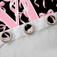 thumbnail image 4 of Manfei Cute Pink Letter M Monogrammed Blackout Curtains Set of 2 (52x84 Each) for Kids Girls,Polka Dots Ribbon Bowtie Window Curtains for Teens,Lightweight Room Decor, 4 of 6