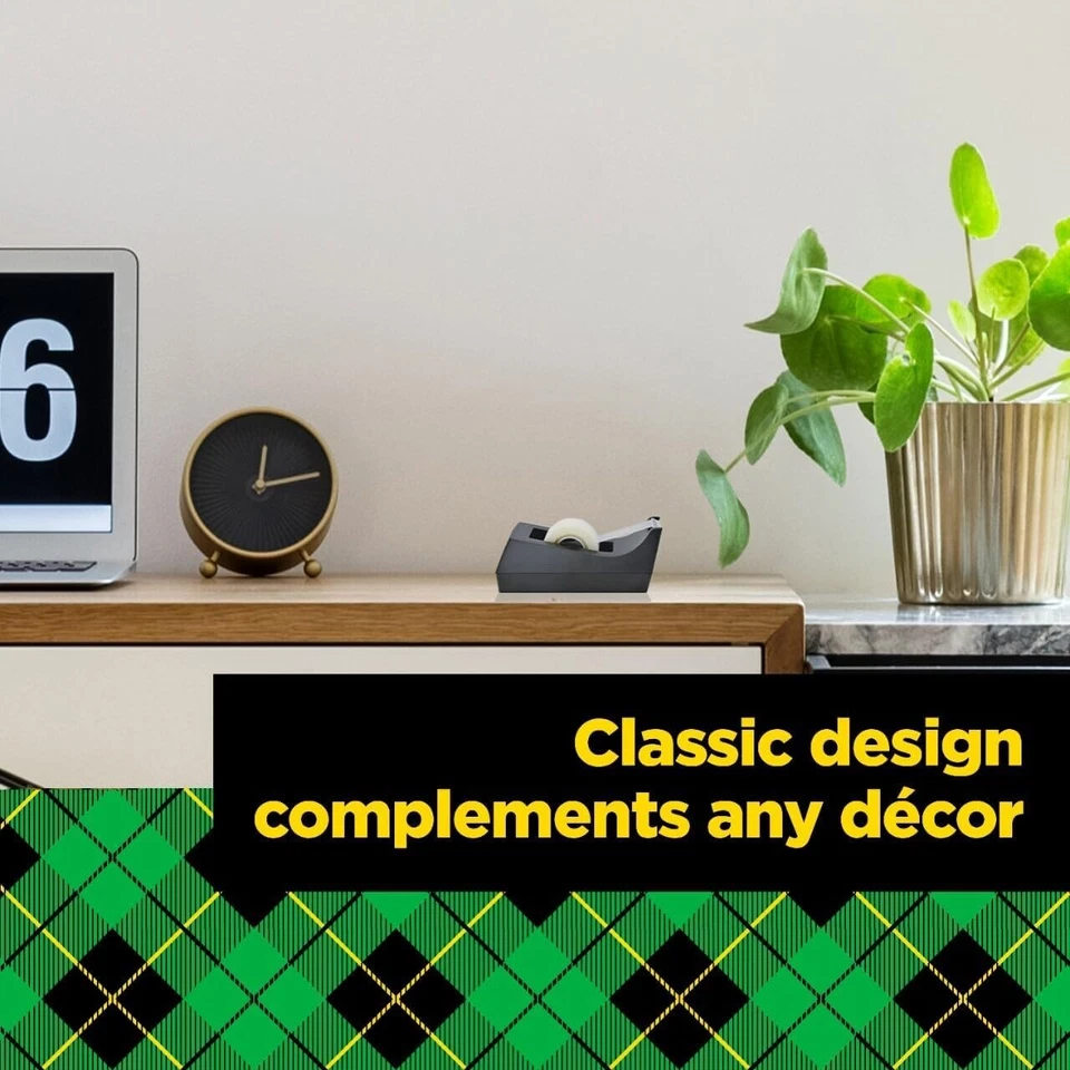 CRESTIN- Scotch Classic Desktop Tape Dispenser, Black, 1-Inch Core