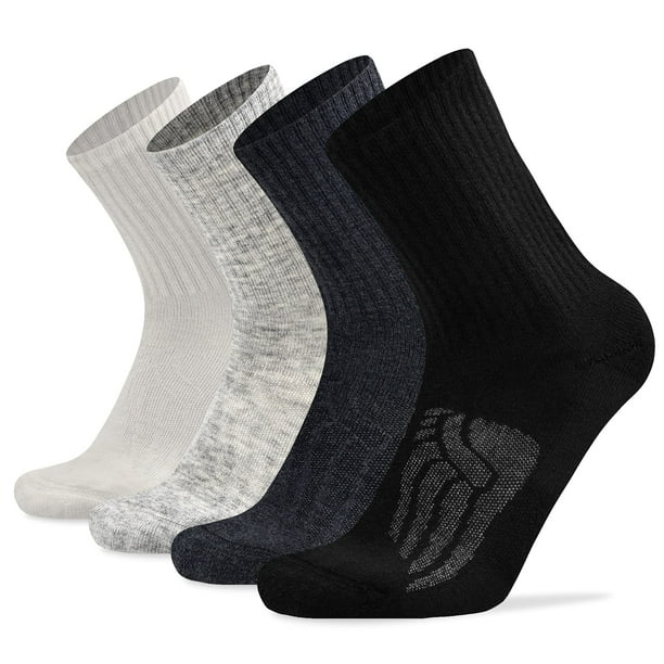 Calcetines de senderismo Daze en mezcla de lana para hombre, XL y mujer L, 4 pares