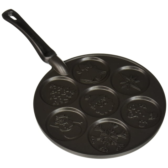 Sartén para tortitas Nordic Ware Holiday Black, 140 ml, aluminio fundido