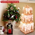 thumbnail image 2 of Christmas Gift Boxes with Lights - 3 pc, 2 of 3