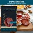 Meats Kosher Salami Chips STF9 Sliced Sausage, Charcuterie Meat
