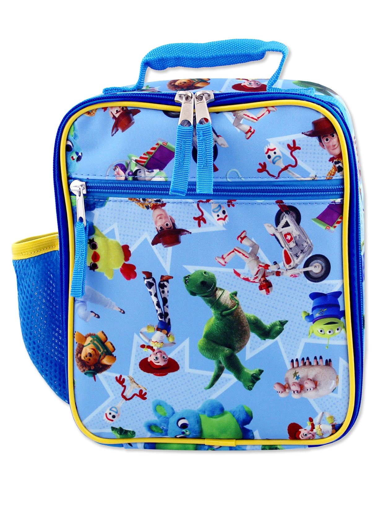 Personalised Kids School Sandwich Lunch Box Insulated Cool Blue Bag For Boys