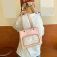 thumbnail image 2 of FENOHREFE Transparent Messenger Bag Fashion Ita Bag Shoulder Crossbody Bag Anime Display Satchel Handbag for Women Girls Gifts, 2 of 8