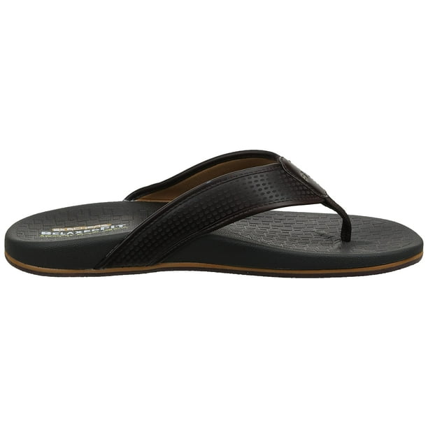 Skechers USA Men s Pelem Emiro Flat Sandal Chocolate 9 M US