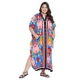 thumbnail image 2 of Oussum Robe Caftan Boutonnée pour Femme Longue Ajustable d'Été Maxi avec Poche, 2 of 7