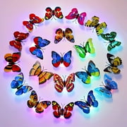 Toner Depot 20 Pcs LED Flashing 3D Butterfly Home Decor Night Lights