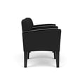 thumbnail image 2 of Belmont Lounge Reception 2 Seat Tandem Seating / Black Steel Legs / Black, 2 of 5