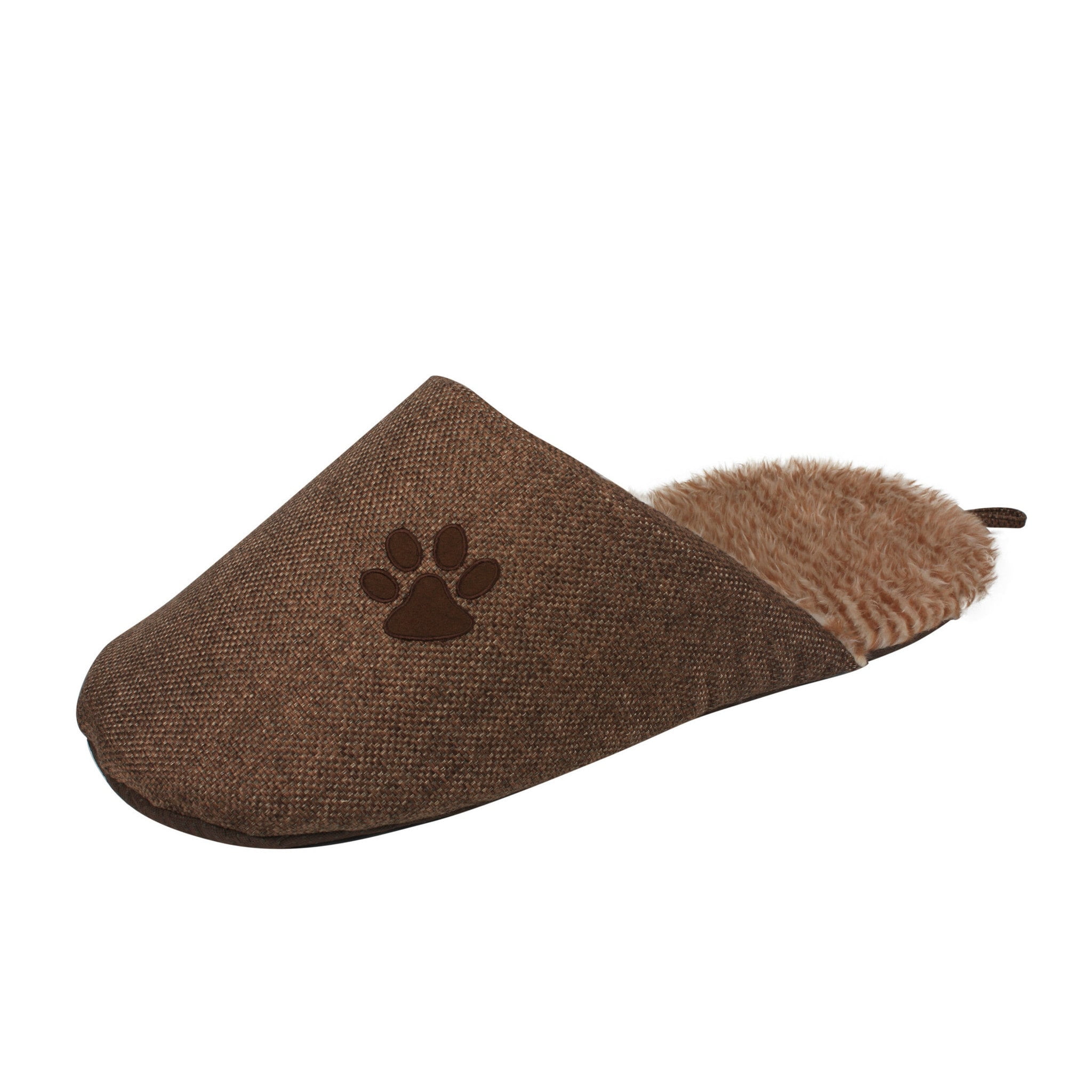 Pet Life PB12GYLG Slip-On Fashionable Slipper Dog Bed- Gray - Large