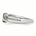 thumbnail image 3 of Stainless Steel Polished Round CZ Ring Size 9, 3 of 7