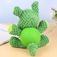thumbnail image 2 of Juguete de mordida con sonido para perro, forma de rinoceronte, juguete educativo, juguete creativo para entrenamiento de mascotas, juguete con sonido de animal (verde), 2 of 5
