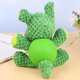 thumbnail image 2 of Juguete de mordida con sonido para perro, forma de rinoceronte, juguete educativo, juguete creativo para entrenamiento de mascotas, juguete con sonido de animal (verde), 2 of 5