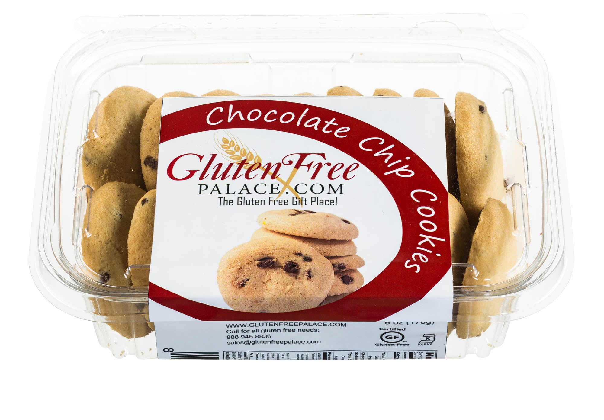 (Pack of 12) Gluten Free Palace Chocolate Chip Cookies, 6 Oz, Gluten