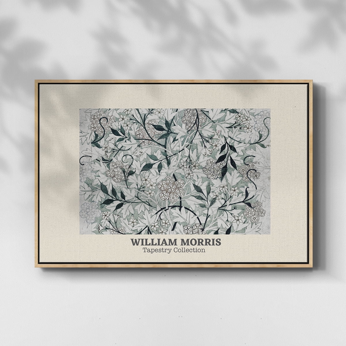 Vintage Abstract Print-XXXV Framed in Natural Wood Wood Gallery Wrapped Canvas 17 in. x 25 in.