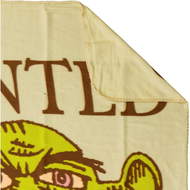 Shrek Wanted Ogres Fleece Throw, 45 inches x 60 inches
