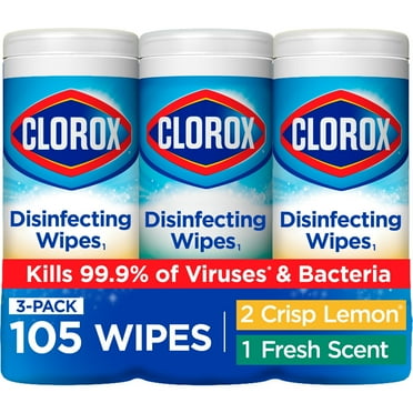 Clorox Bleach-Free Disinfecting and Cleaning Wipes, 35 Count Each, 3 Pack