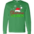 thumbnail image 3 of Inktastic Glamma Claus with Christmas Santa Hat and Snowflakes Long Sleeve T-Shirt, 3 of 5