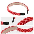 thumbnail image 4 of Unique Bargains 1 Pc Rhinestone Headbands Bling Hairband for Women Red 0.79 Inch Wide, 4 of 7