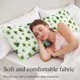 thumbnail image 5 of St. Patrick's Day Body Pillow Covers 20"x60", Spring Botanical Green Clovers Leaves Soft Brushed Microfiber Breathable Throw Pillow Covers, Decorative Pillowcase with Zipper for Couch Sofa Bedroom, 5 of 9