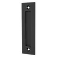 thumbnail image 2 of Ruibeauty 8-3/5" Flat Black Flush Sliding Barn Door Finger Pull Handle Hardware, 2 of 6