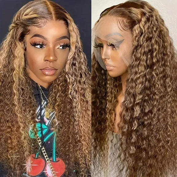 Fashion front lace wig hot selling small curly long curly full head wig