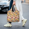 thumbnail image 5 of Xecao's Excavator (2) Canvas Tote Bag is a versatile choice for women, serving as a stylish beach bag, shopping bag,and reusable grocery bag., 5 of 5